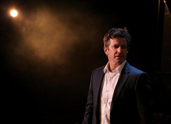 Damian de Montemas in Anaconda at Bondi Pavillion. Lighting Design by Toby K.