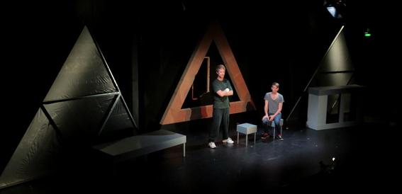 Simon Lyndon and Martin Broome in Anaconda at Bondi Pavillion 2013. Lighting Design by Toby K