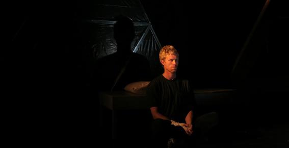 Simon Lyndon in Anaconda at Bondi Pavillion 2013. Lighting Design by Toby K