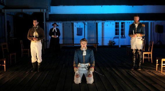 Damien Strouthos, Barry French, Chris Stalley and Robert Jago in Much Ado About Nothing