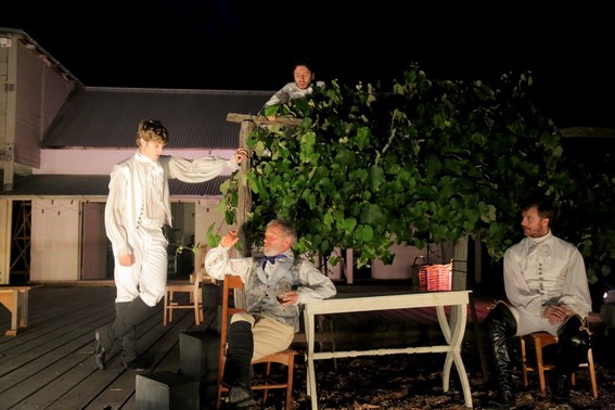 Chris Stalley, John Turnbull, Tim Walter and Robert Jago in Much Ado About Nothing