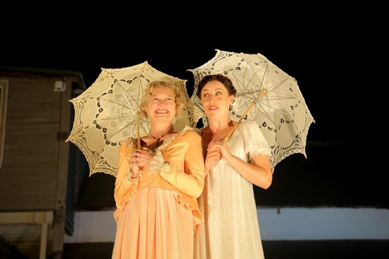 Vanessa Downing and Madeleine Jones in Much Ado About Nothing