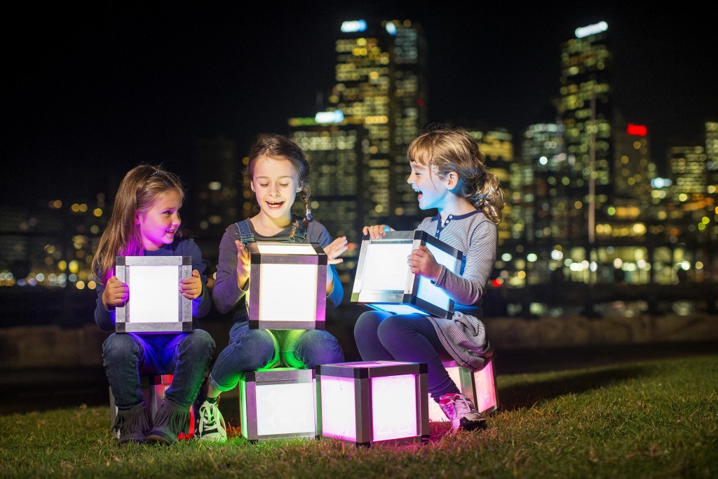 Vivid Sydney Children shoot. Picture Credit James Horan/ Destination NSW