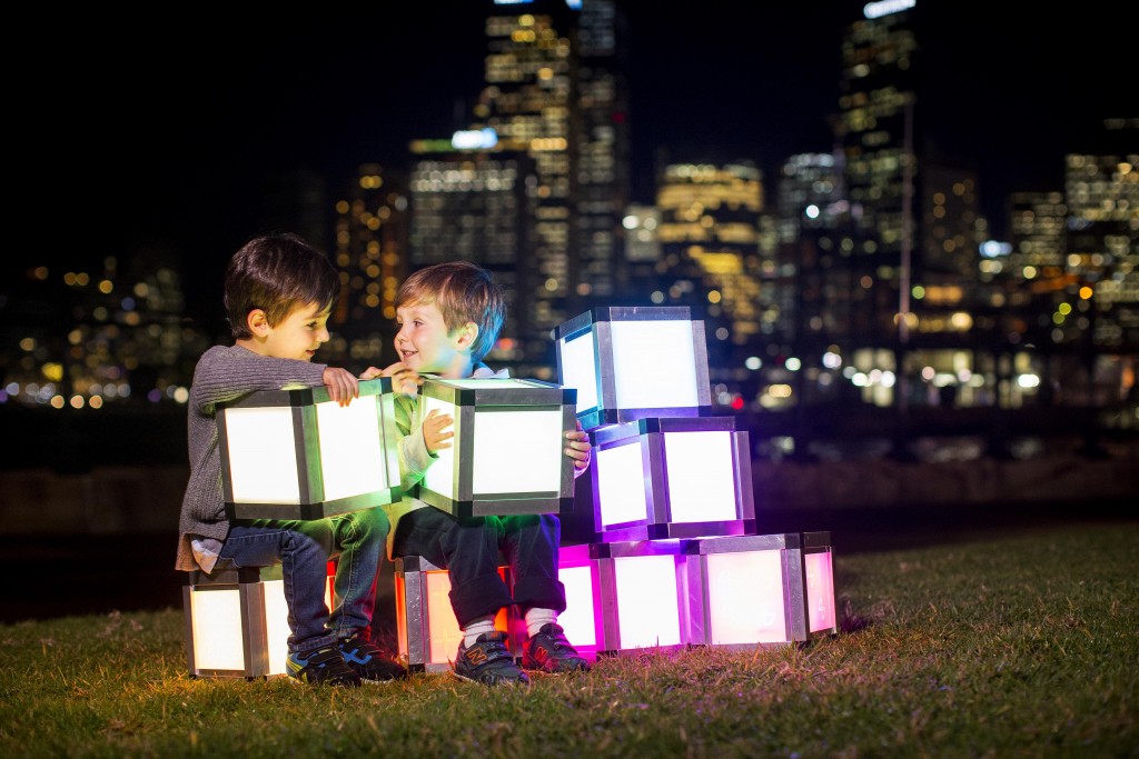 Vivid Sydney Children shoot. Picture Credit James Horan/ Destination NSW