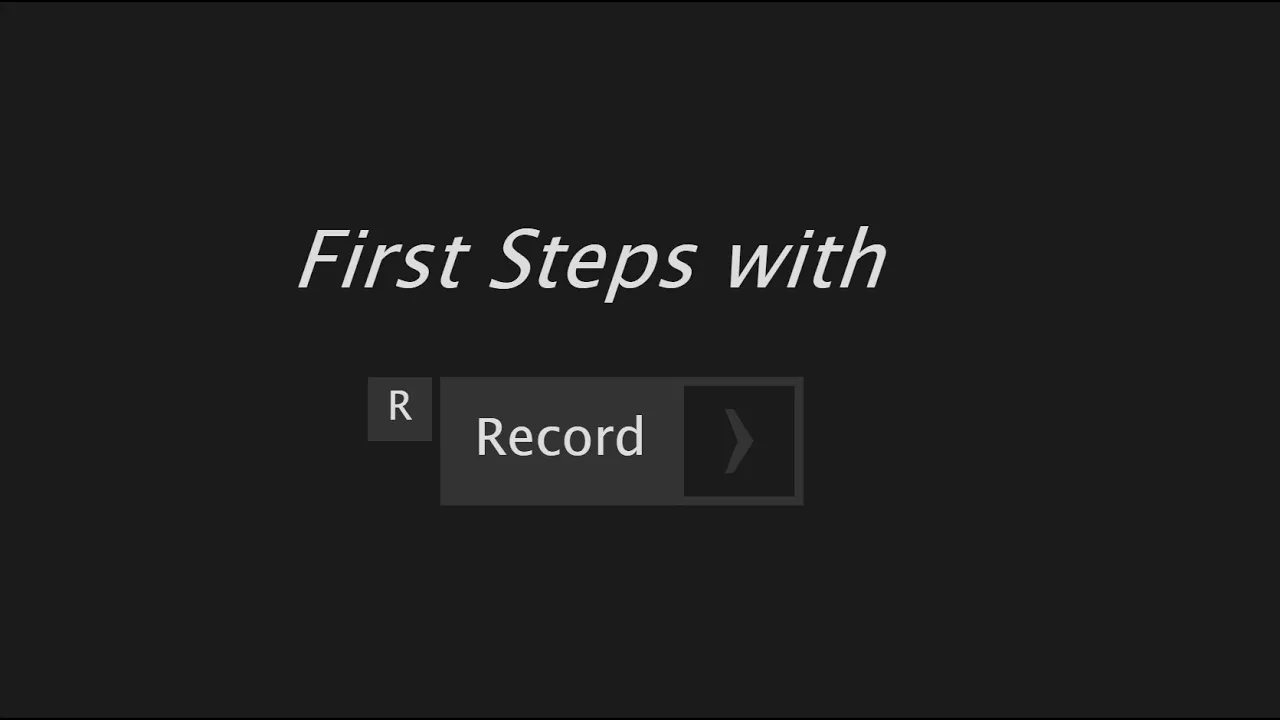 Text "First Steps With Records"